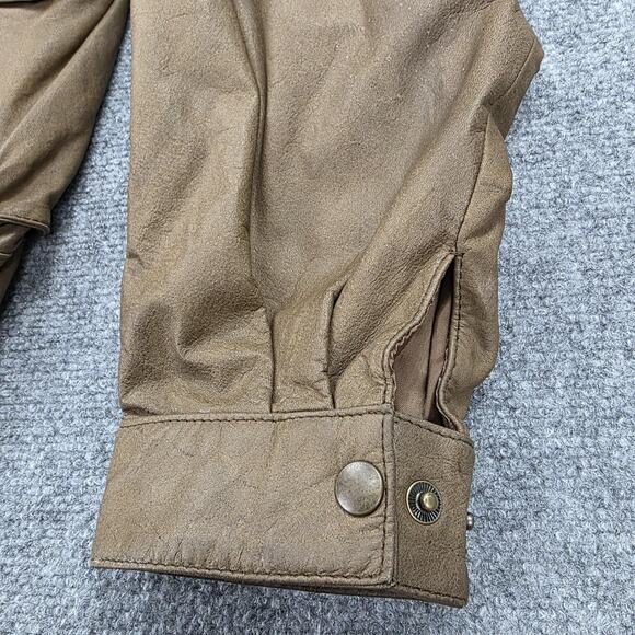 Vintage Georgetown Leather Jacket Mens Medium Bomber Zip-Out 90s Thermolite - Picture 10 of 16